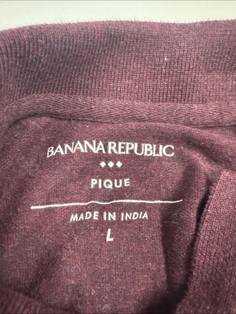 Banana Republic Men's Polo in Burgundy